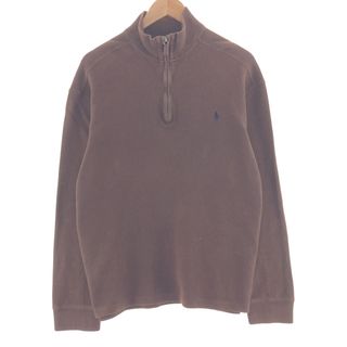 ラルフローレン(Ralph Lauren)の古着 ラルフローレン Ralph Lauren POLO by Ralph Lauren コットンニットハーフジップセーター メンズXL /taa001473(ニット/セーター)