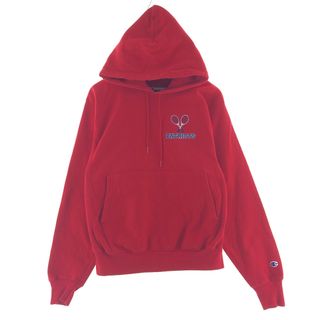 チャンピオン(Champion)の古着 チャンピオン Champion PREMIUM REVERSE WEAVE プレミアムリバースウィーブ バックプリント スウェットプルオーバーパーカー メンズM /taa000195(スウェット)