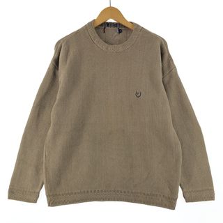 ラルフローレン(Ralph Lauren)の古着 ラルフローレン Ralph Lauren ヘリンボーン ニットセーター メンズL /eaa358202(ニット/セーター)