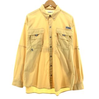 コロンビア(Columbia)の古着 コロンビア Columbia PFG OMNI-SHADE 長袖 ボタンダウン フィッシングシャツ メンズL /eaa378278(シャツ)