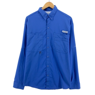 コロンビア(Columbia)の古着 コロンビア Columbia PFG OMNI-SHADE 長袖 ボタンダウン フィッシングシャツ メンズM /eaa378279(シャツ)