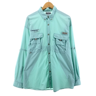 コロンビア(Columbia)の古着 コロンビア Columbia PFG UPF30+ 長袖 ボタンダウン フィッシングシャツ メンズXL /eaa378281(シャツ)