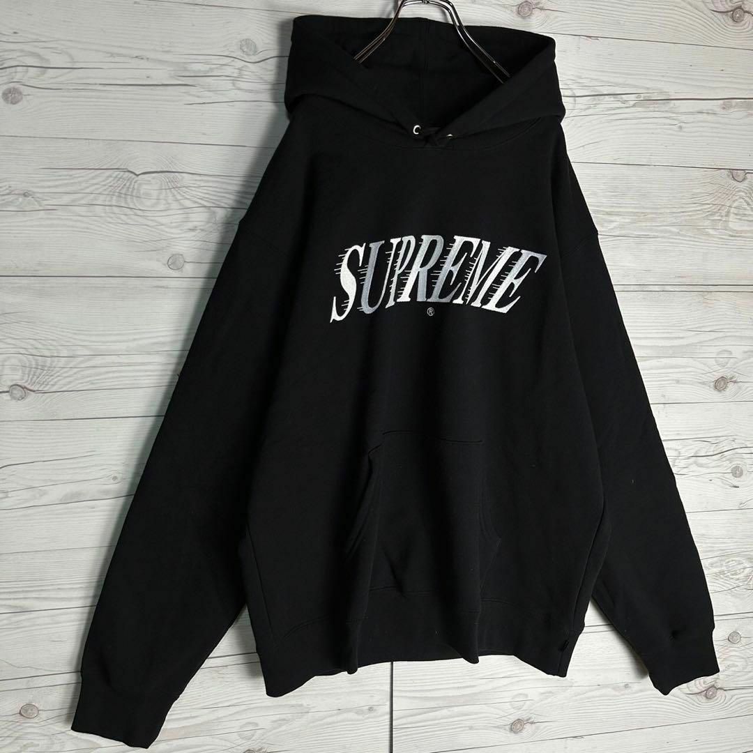 【入手困難モデルL】Supreme 刺繍ロゴ 即完売 超人気 希少 パーカー