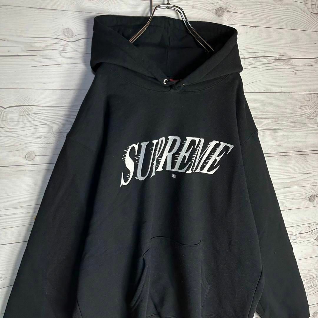 【入手困難モデルL】Supreme 刺繍ロゴ 即完売 超人気 希少 パーカー