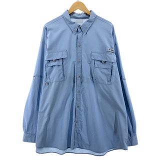 コロンビア(Columbia)の古着 コロンビア Columbia PFG OMNI-SHADE 長袖 ボタンダウン フィッシングシャツ メンズXXXL /eaa378707(シャツ)