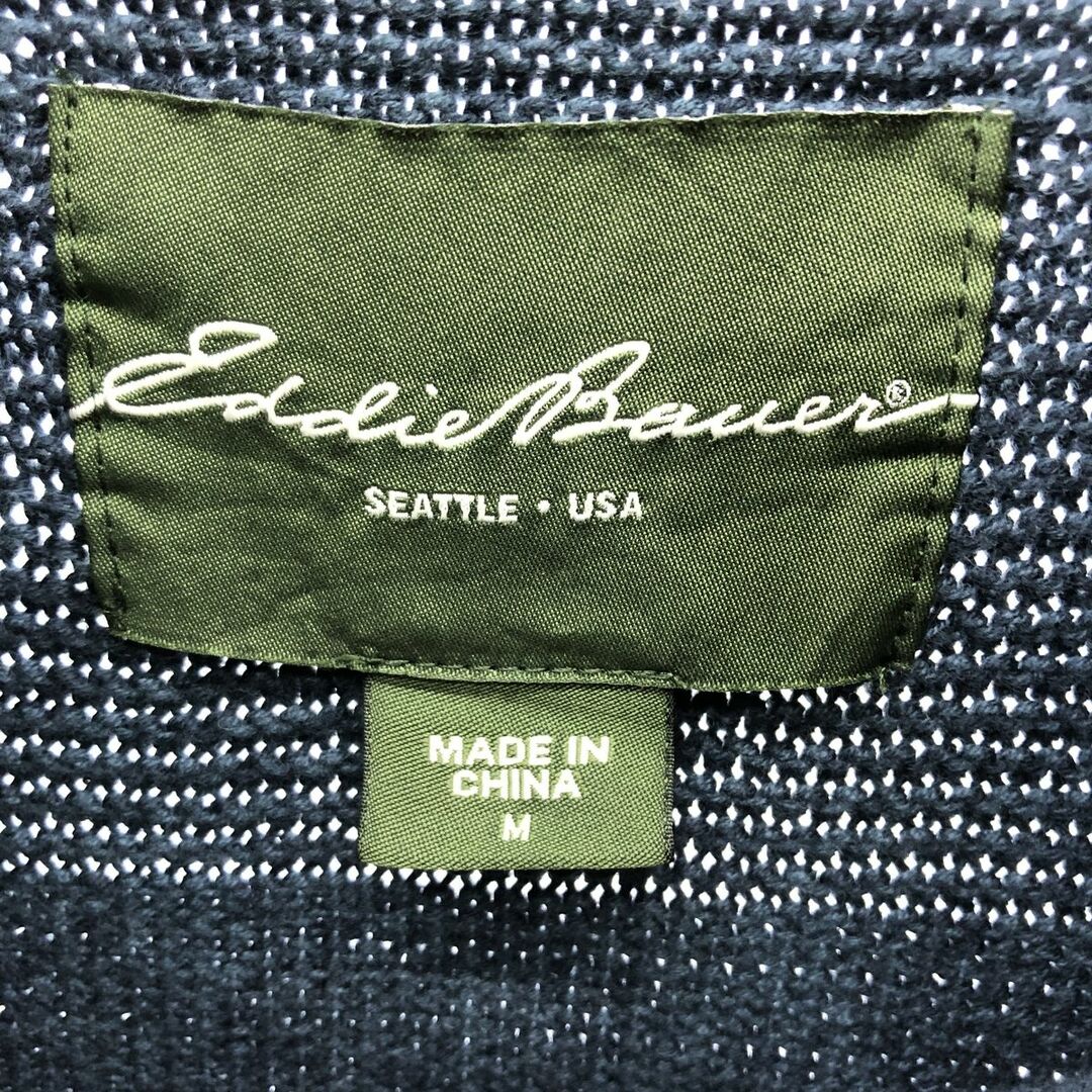 Eddie Bauer(エディーバウアー)の古着 エディーバウアー Eddie Bauer コットンニットハーフジップセーター メンズM /eaa378147 メンズのトップス(ニット/セーター)の商品写真