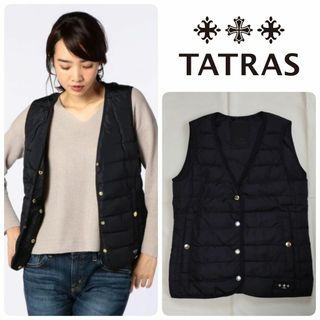 タトラス(TATRAS)の未使用 TATRAS ダウンベスト インナーダウン Vネック ブラック 1/S(ダウンベスト)