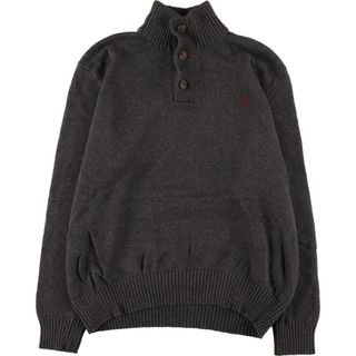 ラルフローレン(Ralph Lauren)の古着 ラルフローレン Ralph Lauren POLO RALPH LAUREN コットンニットハーフボタンセーター メンズL ヴィンテージ /eaa378640(ニット/セーター)