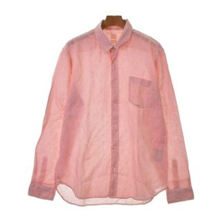 ハヤクニジュッパーセントリノ(120% LINO)の120% lino カジュアルシャツ XL ピンクx白(ドット) 【古着】【中古】(シャツ)