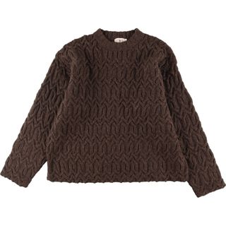 ジェイクルー(J.Crew)の古着 90年代 ジェイクルー J.Crew ケーブル編み ウールニットセーター メンズXL ヴィンテージ /eaa335391(ニット/セーター)