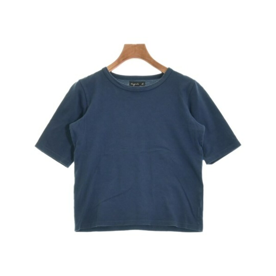 agnes b.(アニエスベー)のAgnes b. アニエスベー Tシャツ・カットソー 1(S位) 青 【古着】【中古】 レディースのトップス(カットソー(半袖/袖なし))の商品写真