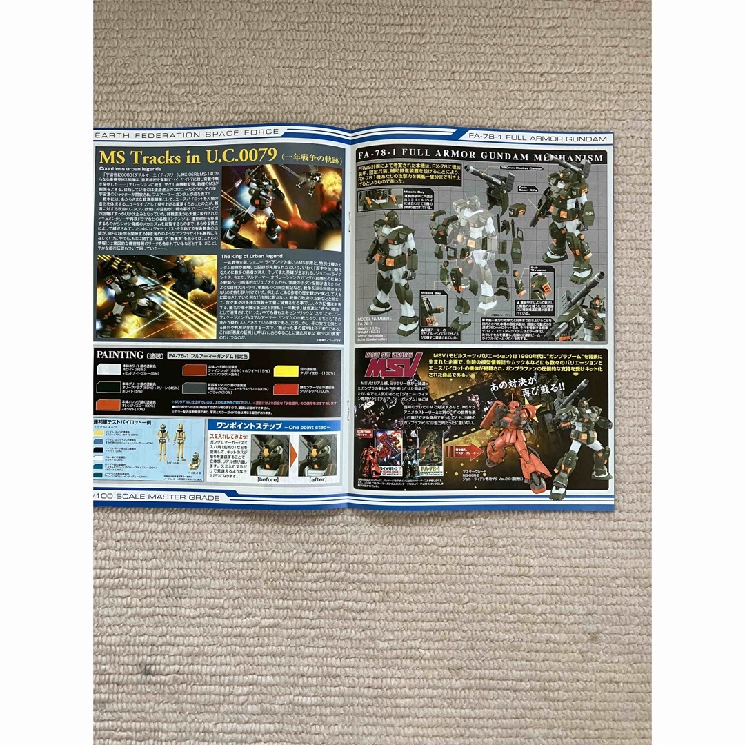 MG 機動戦士ガンダム フルアーマーガンダム ガンプラ 完成品 素組 バンダイ
