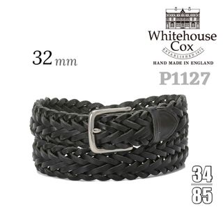 ホワイトハウスコックス(WHITEHOUSE COX)の新品 WHITEHOUSE COX レザー ベルト 32mm (ベルト)