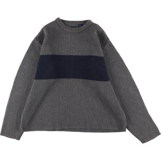 ギャップ(GAP)の古着 ギャップ GAP ライン入り コットンニットセーター メンズXL /eaa339477(ニット/セーター)