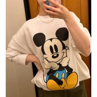 SHINZONE/シンゾーン　MICKEY SWEAT　白　新品未使用タグ付き