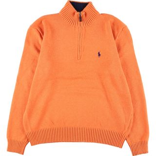 ラルフローレン(Ralph Lauren)の古着 ラルフローレン Ralph Lauren POLO by Ralph Lauren コットンニットハーフジップセーター メンズL /eaa347242(ニット/セーター)