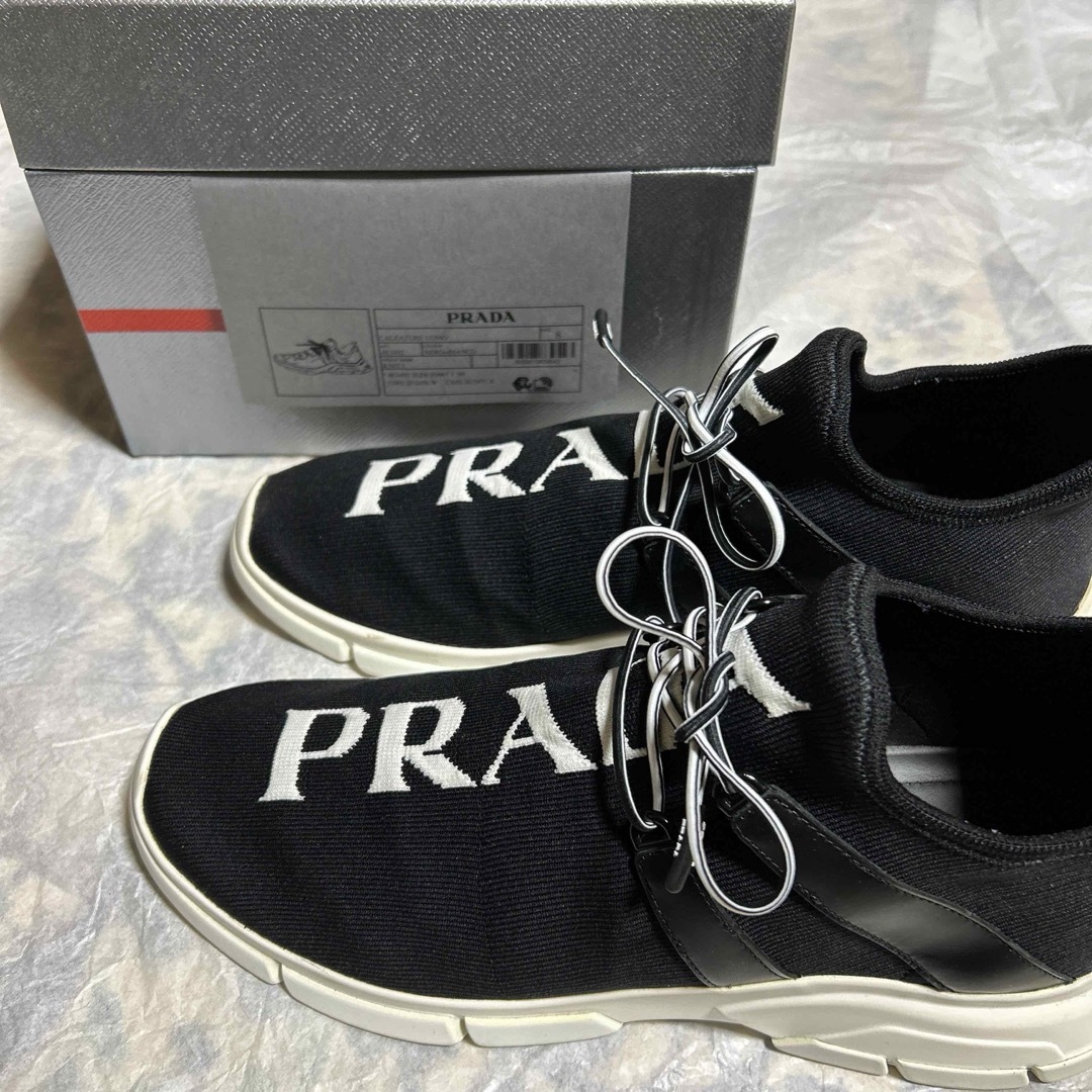 PRADA プラダ ニット ファブリック スニーカー 新品