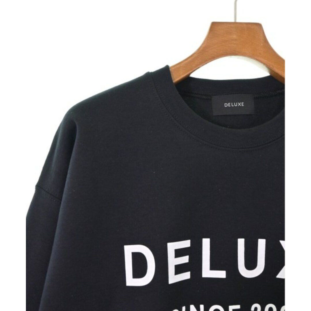 DELUXE(デラックス)のDeluxe デラックス スウェット L 黒 【古着】【中古】 メンズのトップス(スウェット)の商品写真