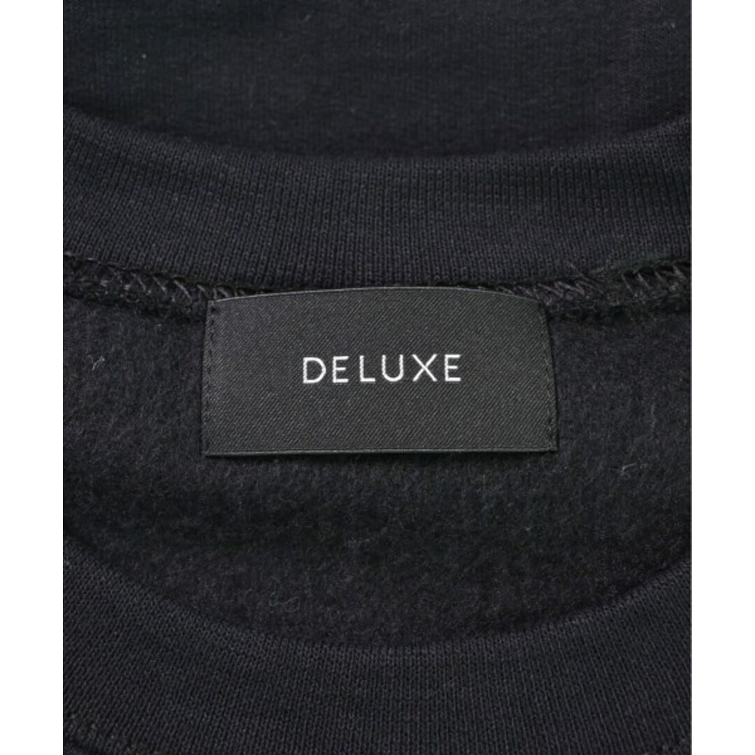 DELUXE(デラックス)のDeluxe デラックス スウェット L 黒 【古着】【中古】 メンズのトップス(スウェット)の商品写真