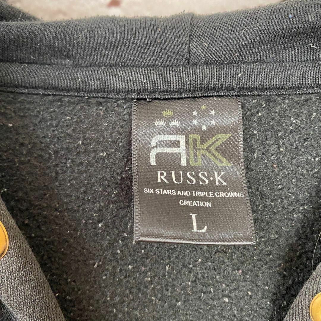 RUSS・K(ラスケー)のRUSS-K パーカー　ジップパーカー メンズ　レディース　[ L ] メンズのトップス(パーカー)の商品写真