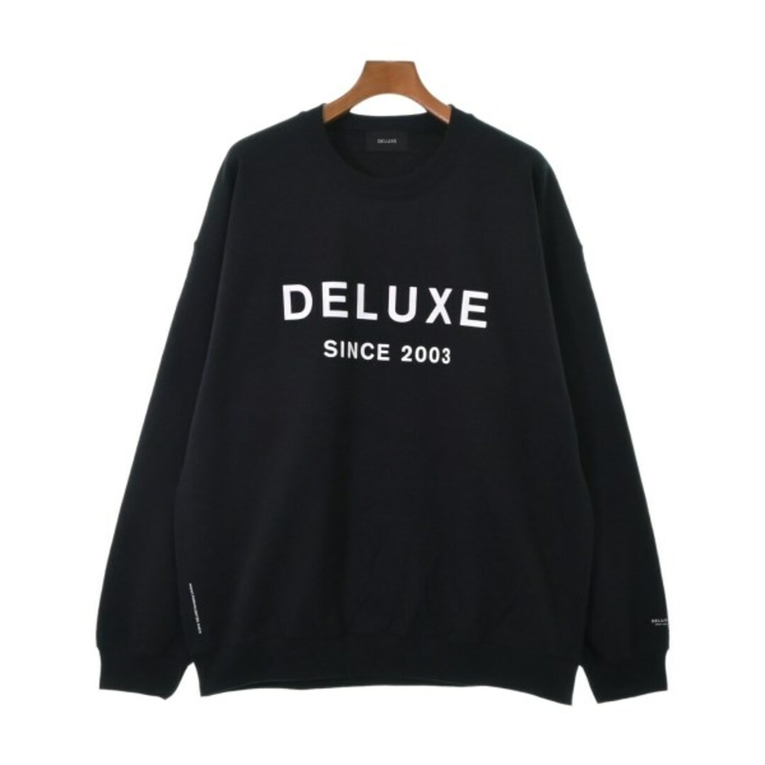 DELUXE(デラックス)のDeluxe デラックス スウェット XL 黒 【古着】【中古】 メンズのトップス(スウェット)の商品写真