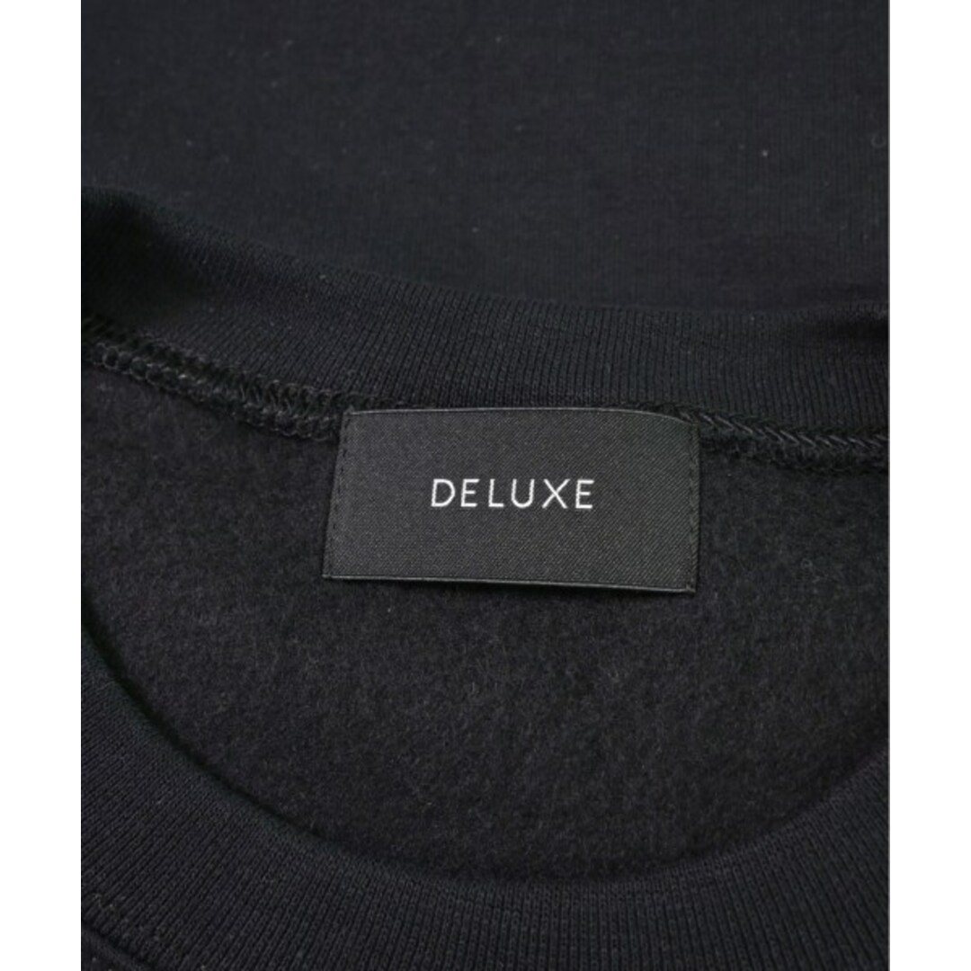 DELUXE(デラックス)のDeluxe デラックス スウェット XL 黒 【古着】【中古】 メンズのトップス(スウェット)の商品写真