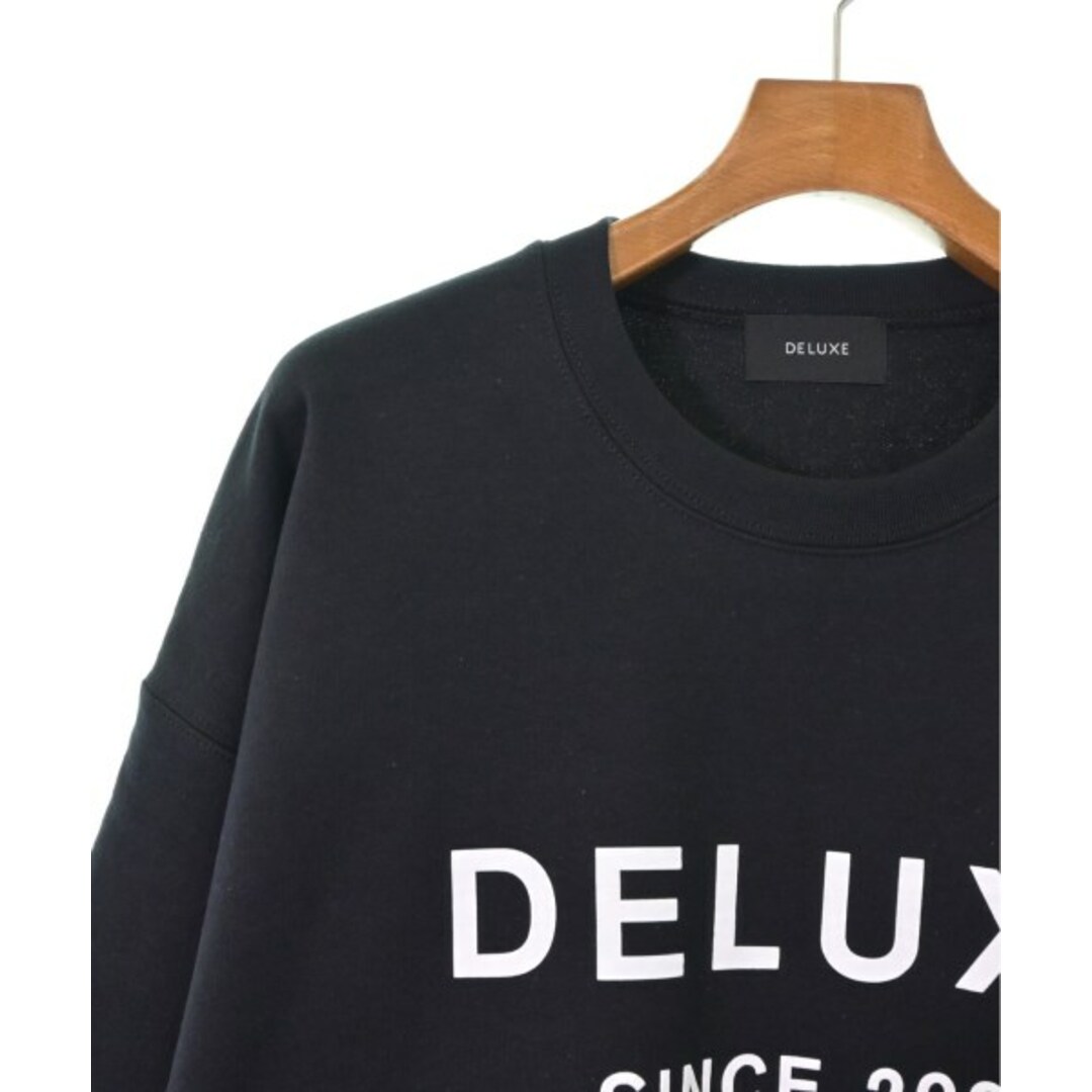 DELUXE(デラックス)のDeluxe デラックス スウェット XL 黒 【古着】【中古】 メンズのトップス(スウェット)の商品写真