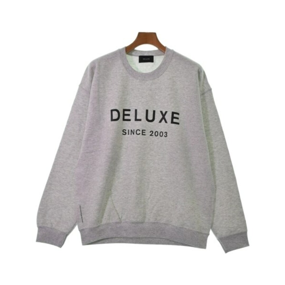 DELUXE(デラックス)のDeluxe デラックス スウェット L グレー 【古着】【中古】 メンズのトップス(スウェット)の商品写真