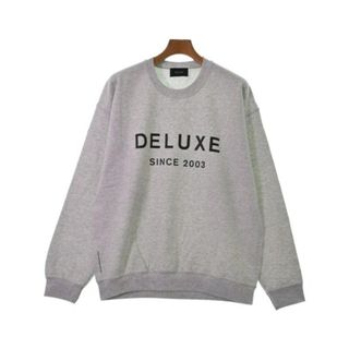 デラックス(DELUXE)のDeluxe デラックス スウェット L グレー 【古着】【中古】(スウェット)