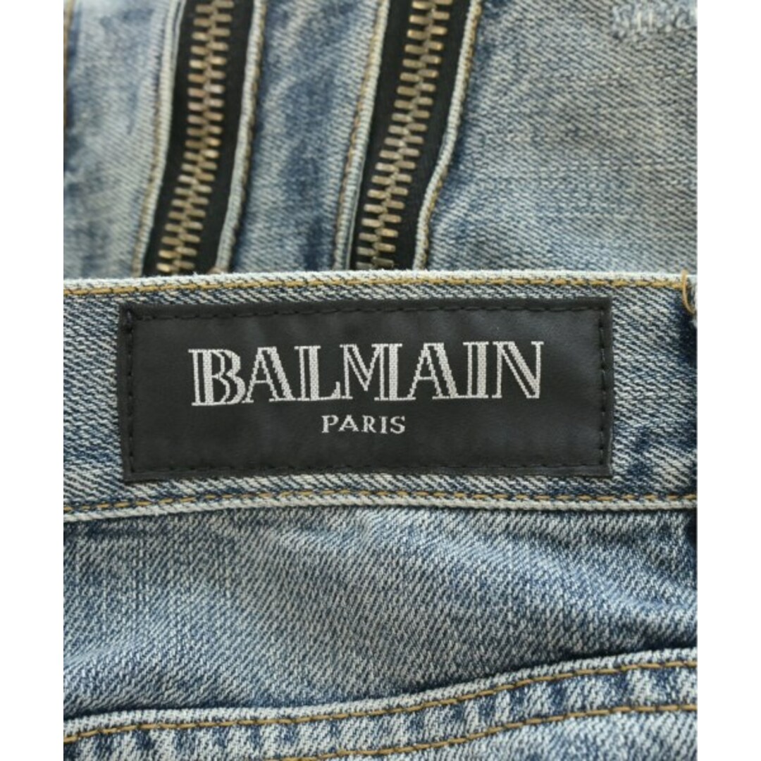 BALMAIN バルマン デニムパンツ 34(XXS位) 青系(デニム)