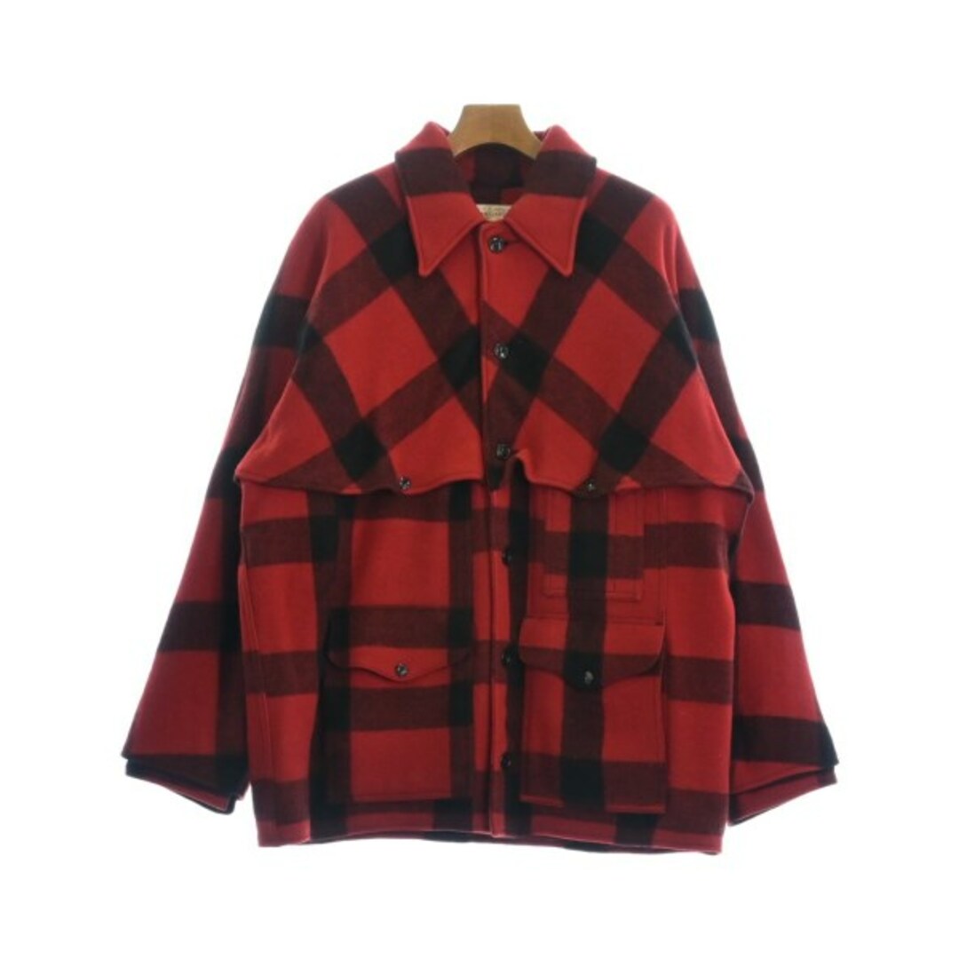 FILSON フィルソン ブルゾン(その他) 48(L位) 赤x黒(チェック) 【古着】-