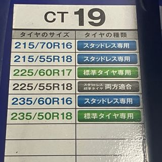 サイバーネット ツインロックII CT19 タイヤチェーン 新品 未開封 汚れ有