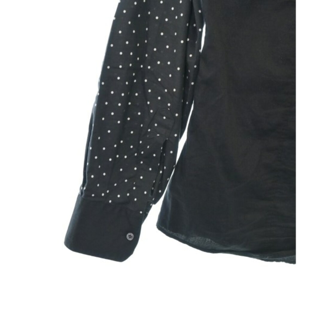 DOLCE&GABBANA カジュアルシャツ 40(L位) 黒x白(ドット)