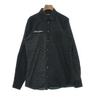 ドルチェアンドガッバーナ(DOLCE&GABBANA)のDOLCE&GABBANA カジュアルシャツ 40(L位) 黒x白(ドット) 【古着】【中古】(シャツ)