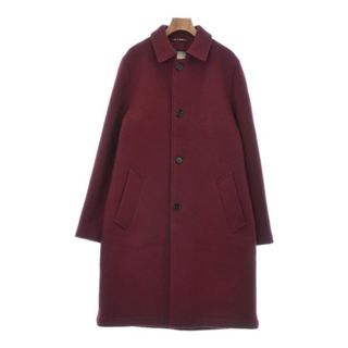 マルニ(Marni)のMARNI マルニ ステンカラーコート 44(S位) エンジ 【古着】【中古】(ステンカラーコート)