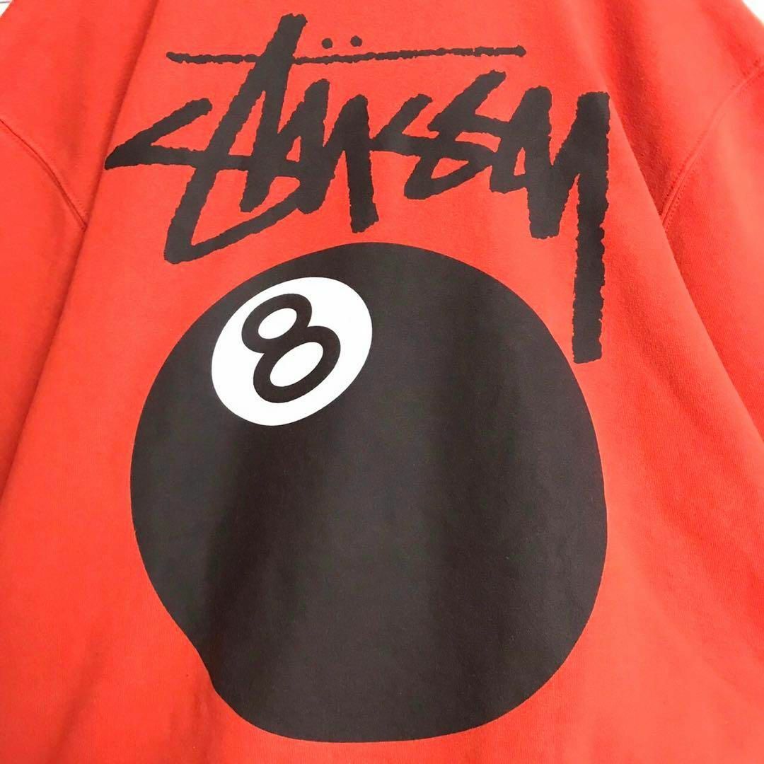 【即完売モデルL】stussy 8ボール 両面プリント 入手困難 スウェット