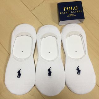 ポロラルフローレン(POLO RALPH LAUREN)のPOLO ラルフローレン　フットカバー　ソックス　靴下　白　ホワイト　メンズ(衣装)