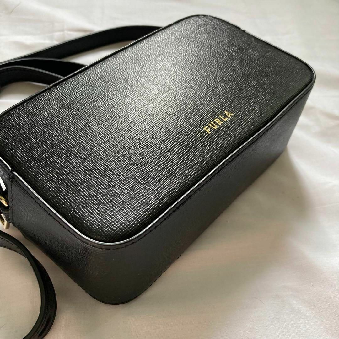 ✨極美品✨現行　FURLA フルラ ショルダーバッグ　レザー　ブラック　ボックス