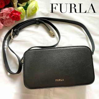 ✨極美品✨現行　FURLA フルラ ショルダーバッグ　レザー　ブラック　ボックス