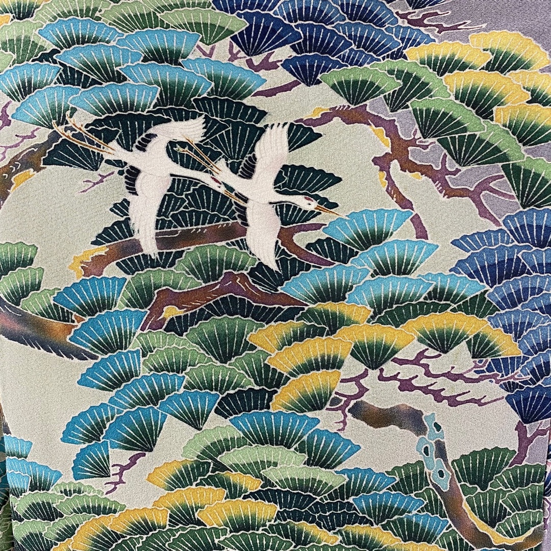 色留袖 身丈154.5cm 裄丈64cm 正絹 名品 2