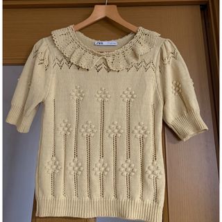 ザラ(ZARA)のZARAのデザインニット(ニット/セーター)