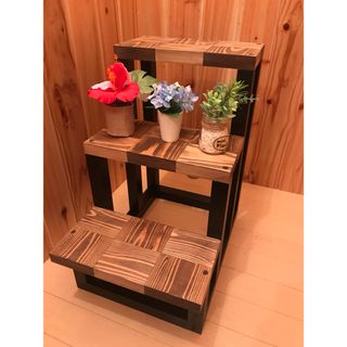 ハンドメイド　観葉植物　ペットステップ(家具)