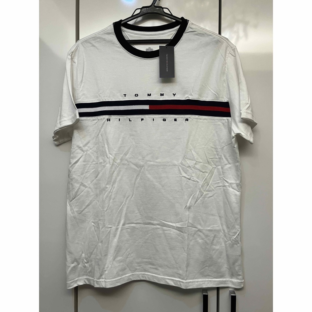 TOMMY HILFIGER(トミーヒルフィガー)のTommy Hilfiger Tシャツ L (XL) ホワイト メンズのトップス(Tシャツ/カットソー(半袖/袖なし))の商品写真