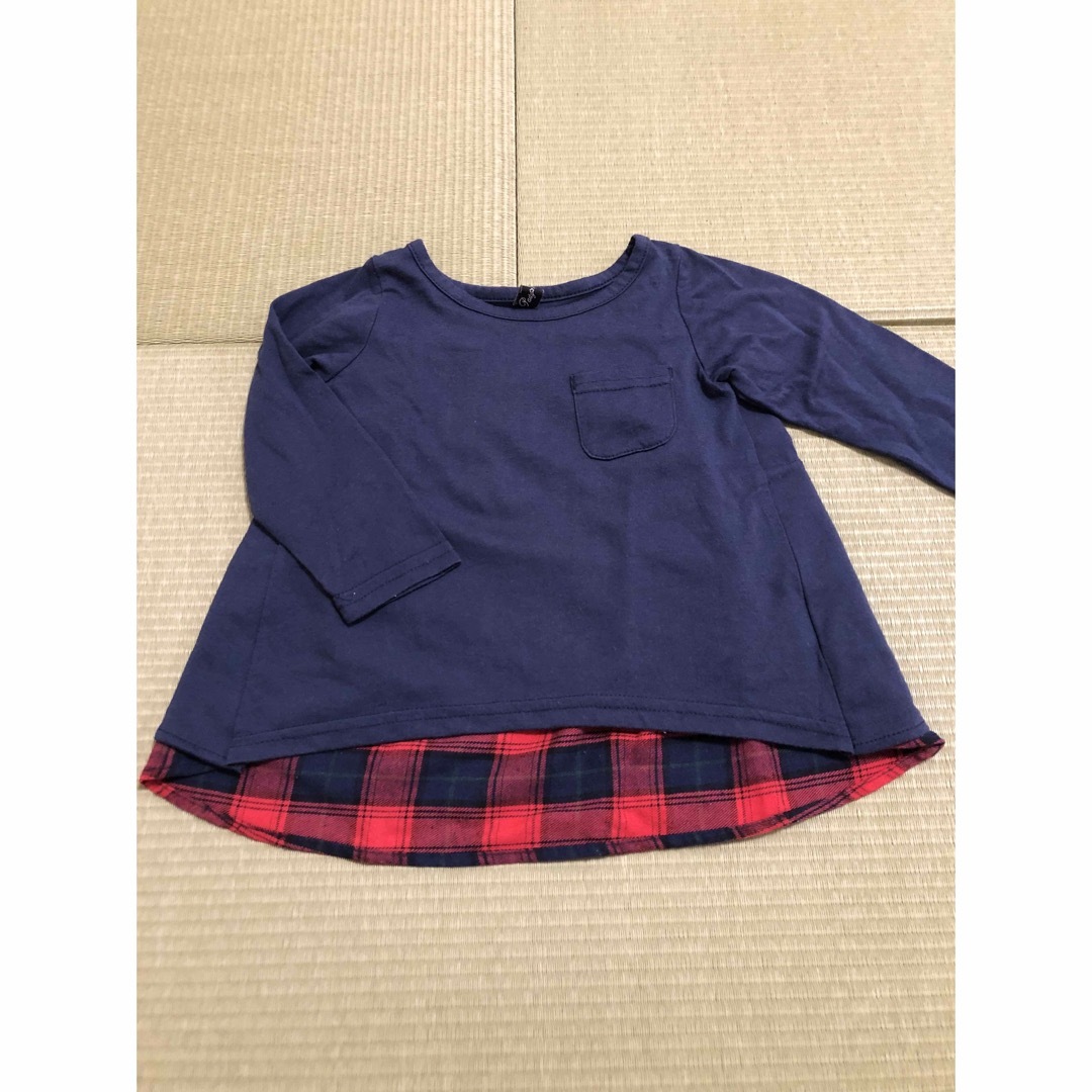 チュニック トップス 95cm キッズ/ベビー/マタニティのキッズ服女の子用(90cm~)(Tシャツ/カットソー)の商品写真