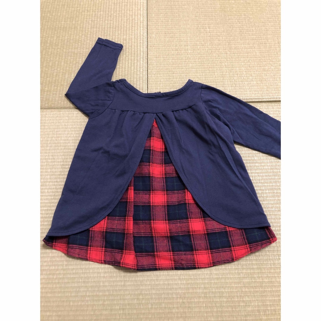 チュニック トップス 95cm キッズ/ベビー/マタニティのキッズ服女の子用(90cm~)(Tシャツ/カットソー)の商品写真