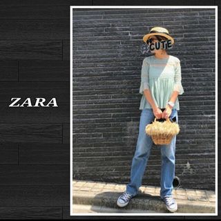 ザラ(ZARA)のZARA シフォン トップス(シャツ/ブラウス(長袖/七分))