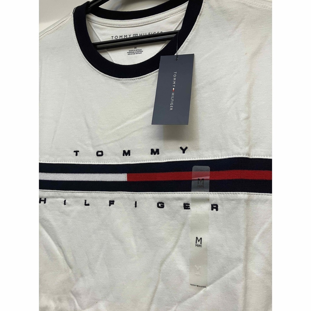 TOMMY HILFIGER(トミーヒルフィガー)のTommy Hilfiger Tシャツ M (L) ホワイト メンズのトップス(Tシャツ/カットソー(半袖/袖なし))の商品写真