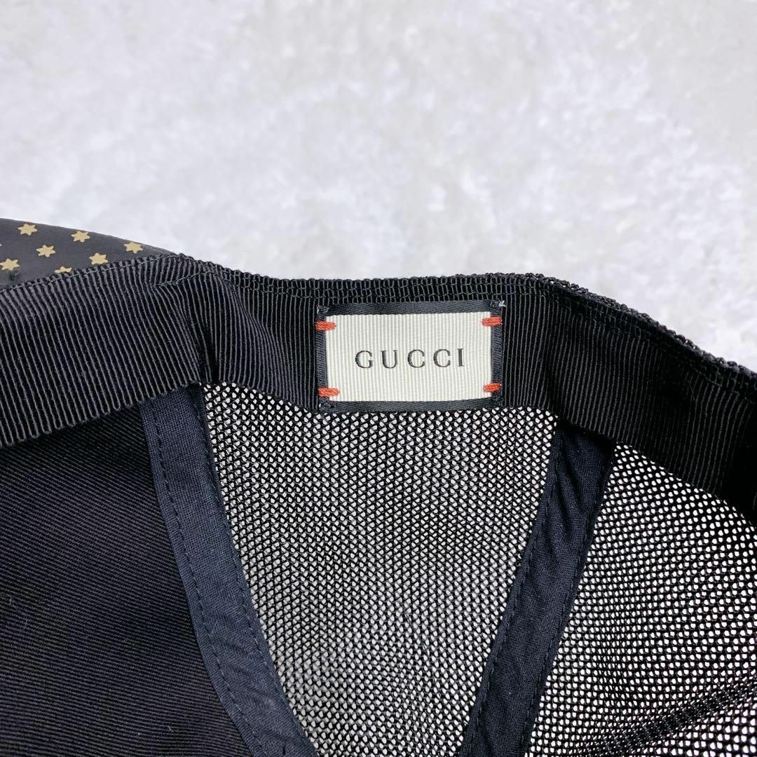 値引き上限 GUCCI GUCCY ロゴ ベースボールキャップ 帽子 ブラック