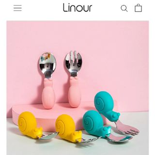 Linour はじめてのスプーン・フォークセット （専用ケース付き）(スプーン/フォーク)