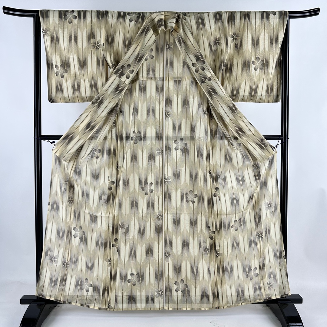 小紋 身丈163.5cm 裄丈63.5cm 化繊 美品 優品 2